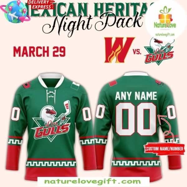 San Diego Gulls 2025 Mexican Heritage Night Hockey Jersey
