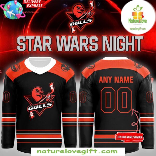 San Diego Gulls Star Wars Hockey Jersey Special Night