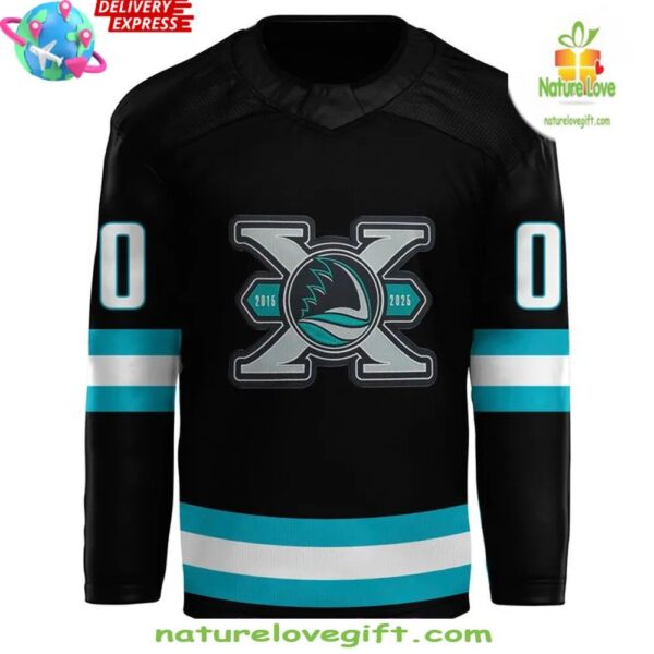 San Jose Barracuda 2025 Hockey Jersey Fan Keepsake