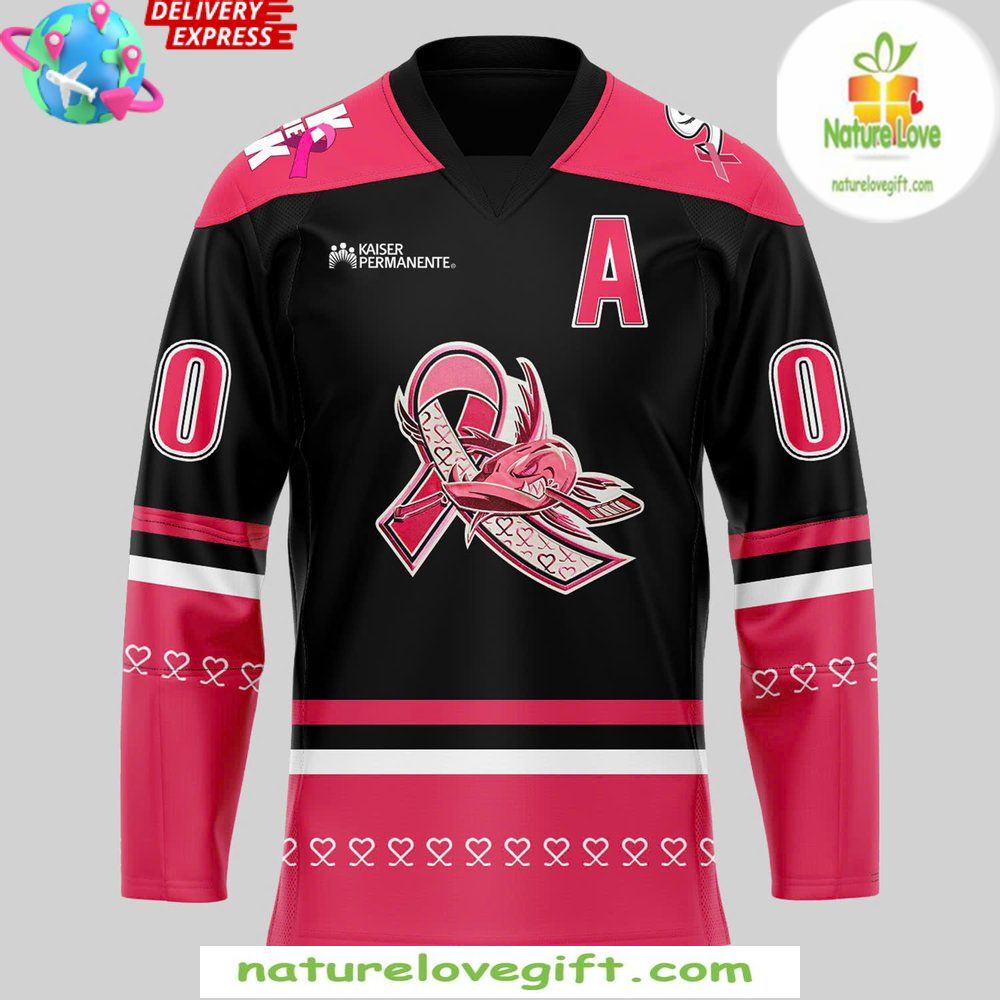 San Jose Barracuda Pink in the Rink Hockey Jersey Special Edition San Jose Barracuda Pink in the Rink Hockey Jersey Special Edition