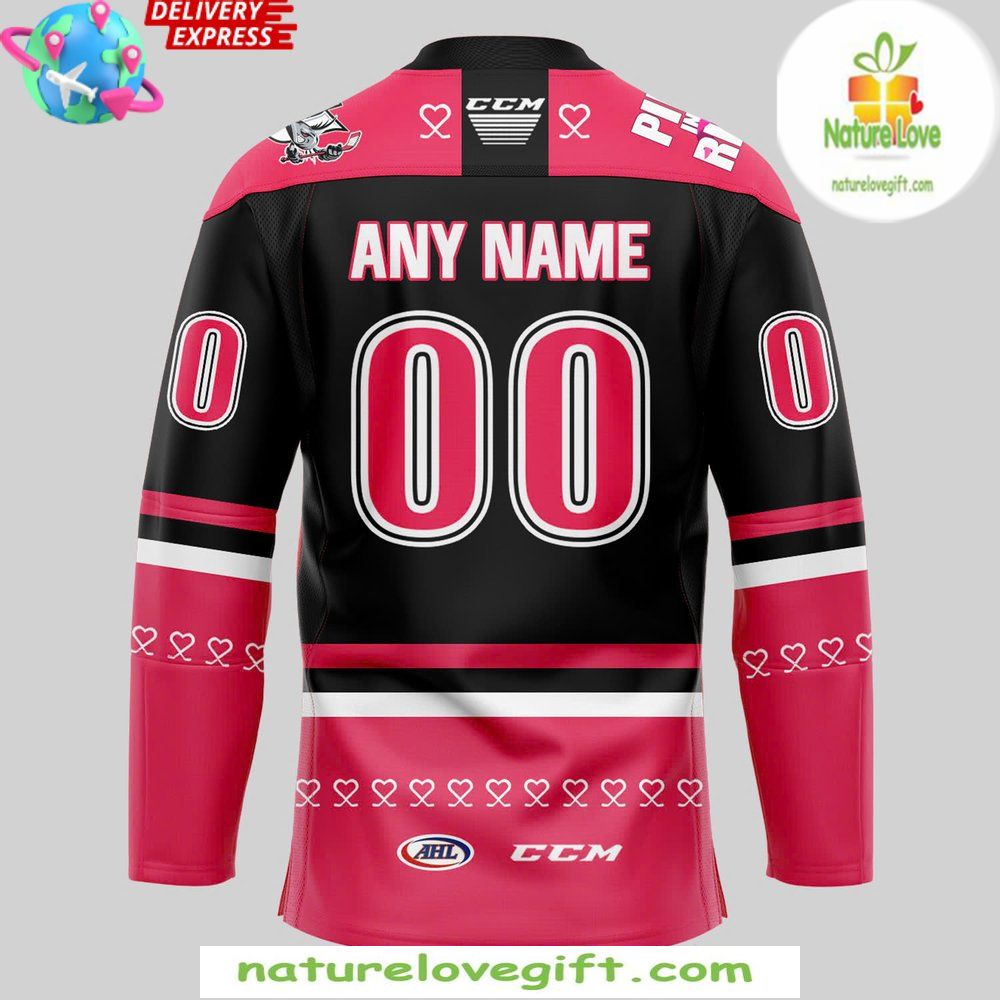 San Jose Barracuda Pink in the Rink Hockey Jersey Special Edition San Jose Barracuda Pink in the Rink Hockey Jersey Special Edition