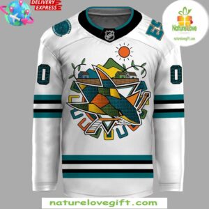 Salvadoran Heritage Night x San Jose Sharks 2025 Hockey Jersey InspirDG 2