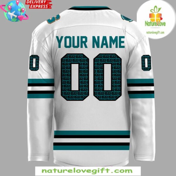 San Jose Sharks 2025 Salvadoran Heritage Night Hockey Jersey