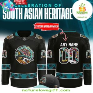 San Jose Sharks 2025 South Asian Heritage Special Hockey Jersey