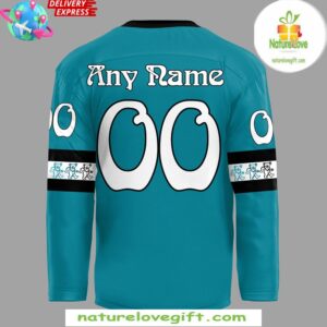 San Jose Sharks Grateful Dead Night 2024 Blue Hockey Jersey