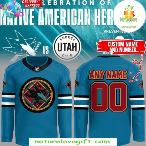 San Jose Sharks Heritage Night Custom Hockey Jersey