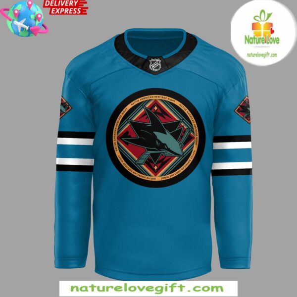 San Jose Sharks Heritage Night Custom Hockey Jersey