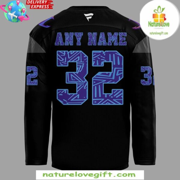 Seattle Kraken 2025 Black Hockey Jersey History Night Game