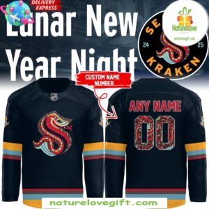 Seattle Kraken 2025 Lunar New Year Hockey Jersey Custom