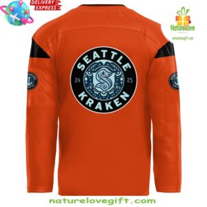 Seattle Kraken Indigenous Peoples Night 202425 Orange Hockey Jersey