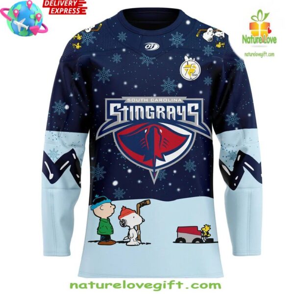South Carolina Stingrays Peanuts Night Hockey Jersey
