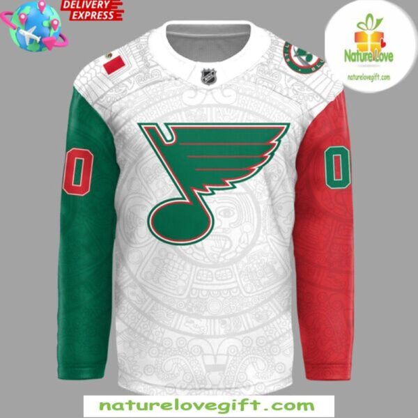 St Louis Blues 2025 Mexican Heritage Night Hockey Jersey