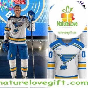 St Louis Blues Away White Hockey Jersey Custom Edition