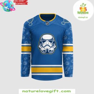 St Louis Blues x Star Wars Night 2024 Blue Hockey Jersey