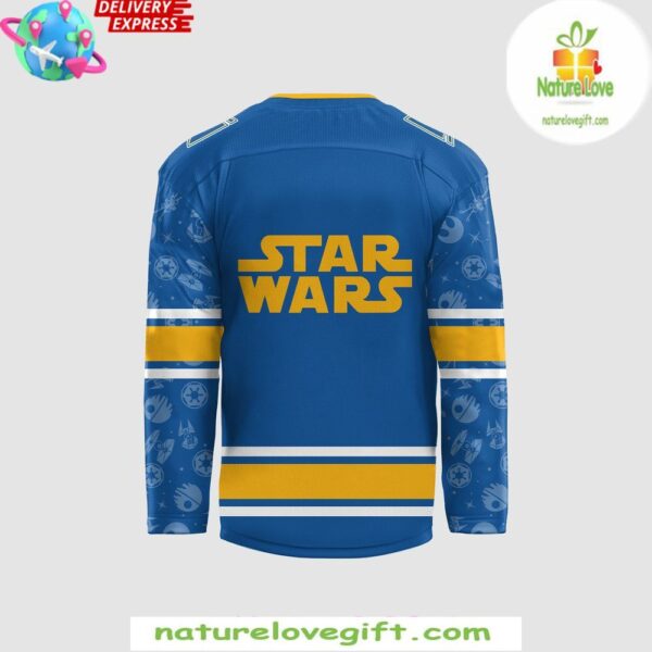St Louis Blues Star Wars Night 2025 Hockey Jersey Blue