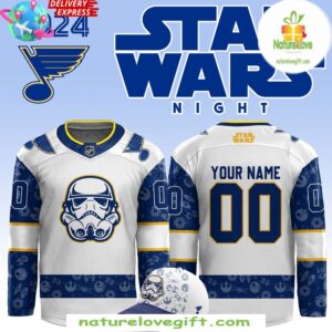 St Louis Blues Star Wars Night 2025 Hockey Jersey Custom