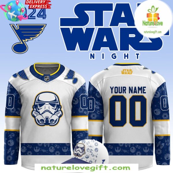 St Louis Blues Star Wars Night 2025 Hockey Jersey Custom