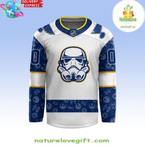 St Louis Blues x Star Wars Night 2024 Custom Hockey Jersey