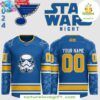 St Louis Blues Star Wars Night 2025 Hockey Jersey Custom Blue