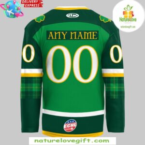 Bloomington Bison St Patricks Day 2025 Hockey Jersey