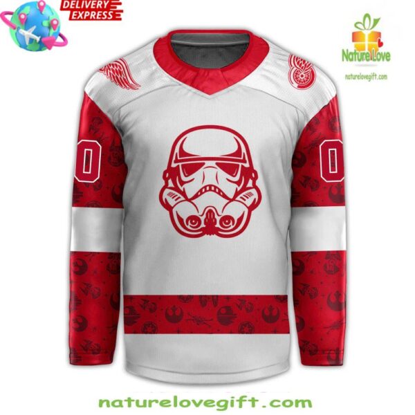 Star Wars Red Wings 2025 Custom Hockey Jersey Night