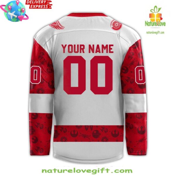 Star Wars Red Wings 2025 Custom Hockey Jersey Night