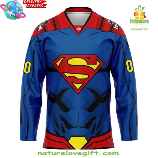 Superman 2025 Macon Mayhem Jersey Hockey Apparel