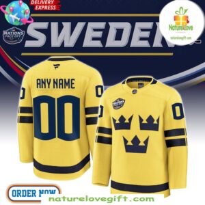 Sweden Ice Hockey Jersey 2025 4 Nation Face-Off