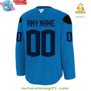 NHL 4 Nations Sweden Premium Second Hockey Jersey