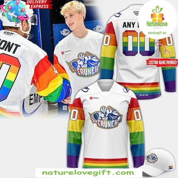 Syracuse Crunch 2025 Pride Hockey Jersey White