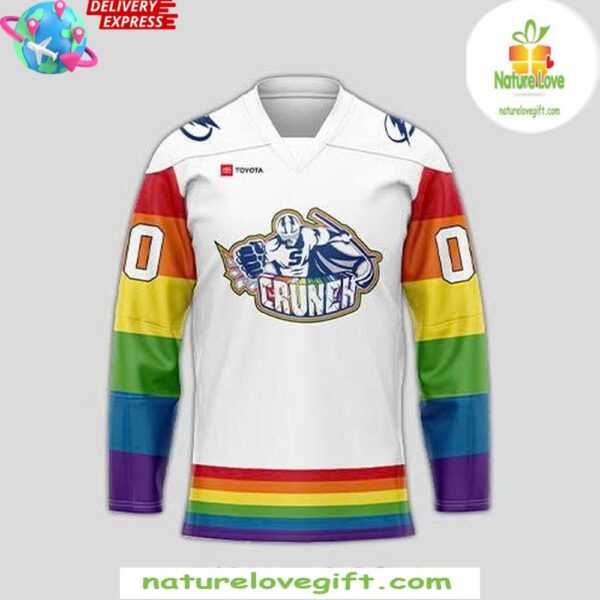 Syracuse Crunch 2025 Pride Hockey Jersey White