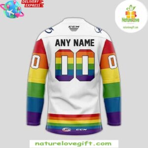 Syracuse Crunch Pride Month 2025 White Hockey Jersey InspirDG 3