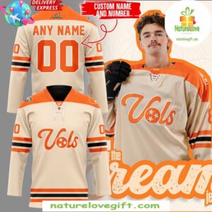 Tennessee Ice Hockey Cream 2025 Jersey