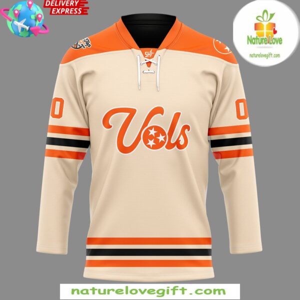 Tennessee Ice Hockey Jersey 2025 Cream Team Apparel