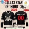 Texas Rangers Dallas Stars Hockey Jersey 2025 Night Edition
