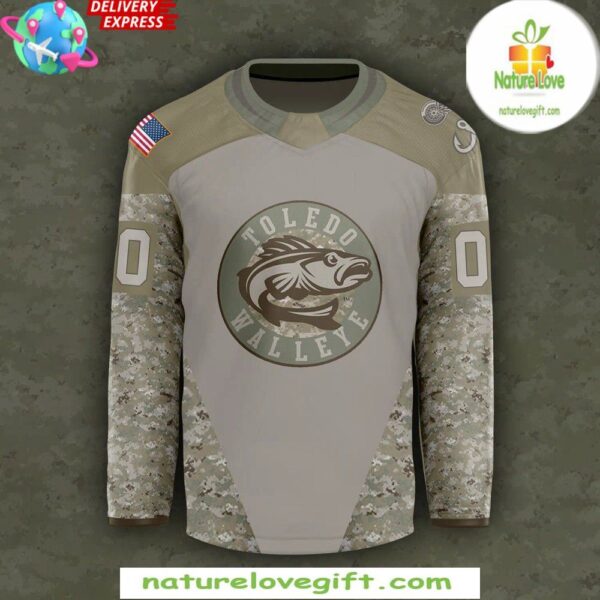 Toledo Walleye 2025 Military Appreciation Hockey Jersey