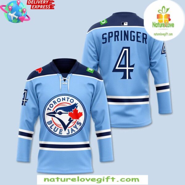 Toronto Blue Jays 2025 Springer Hockey Jersey MLB