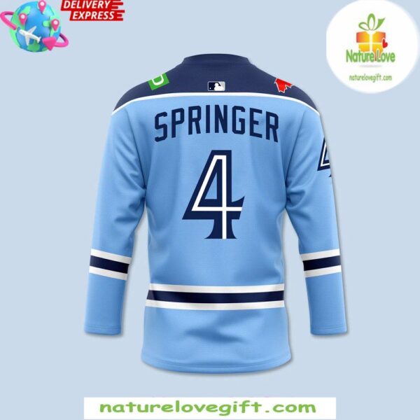 Toronto Blue Jays 2025 Springer Hockey Jersey MLB