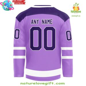 Toronto Maple Leafs x Hockey Fights Cancer Night 2024 Purple Hockey Jersey