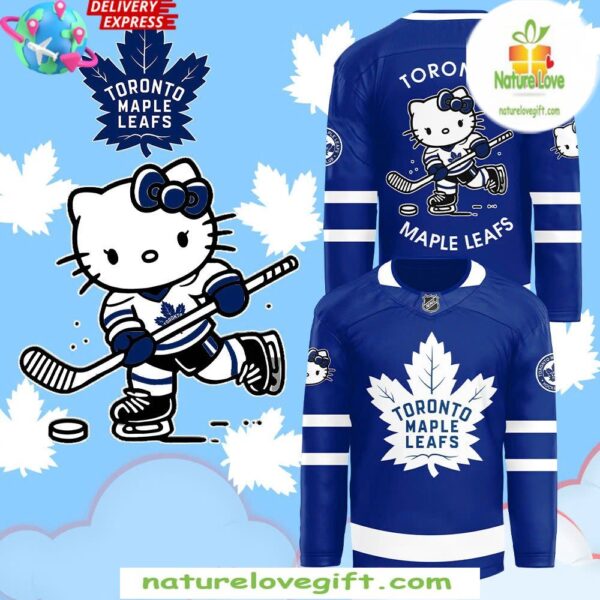 Toronto Maple Leafs Hello Kitty 50th Anniversary Jersey Blue