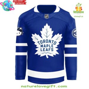 oronto Maple Leafs x Hello Kitty 50th Anniversary Blue Hockey Jersey
