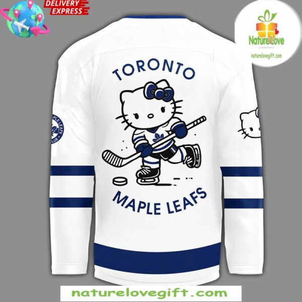 Toronto Maple Leafs Hello Kitty 50th Anniversary White Hockey Jersey