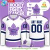 Toronto Maple Leafs Hockey Fights Cancer 2025 White Jersey