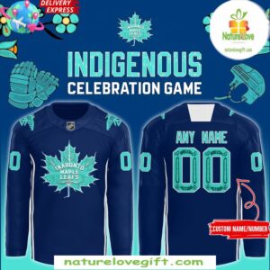 Toronto Maple Leafs Indigenous Hockey Jersey Celebration Game