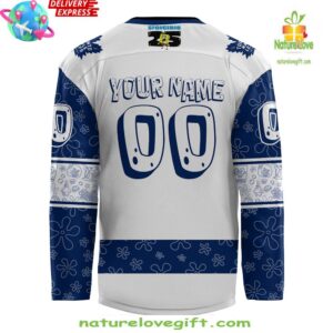 Toronto Maple Leafs Spongebob 25th Anniversary Custom Hockey Jersey