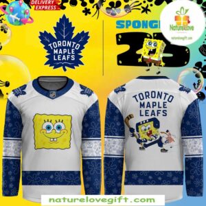 Toronto Maple Leafs Spongebob Hockey Jersey 25th Anniversary Special