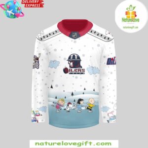 ECHL Tulsa Oilers Peanuts A Christmas 2024 Hockey Jersey