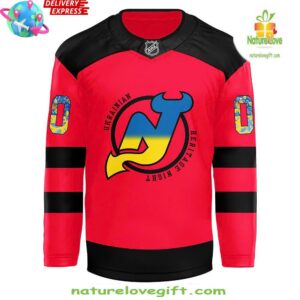 New Jersey Devils Ukrainian Heritage 2024 Hockey Jersey