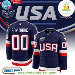 USA Ice Hockey Jersey 2025 4 Nations Face Off