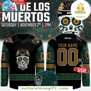 Utah Grizzlies Dia de los Muertos 2024 Hockey Jersey